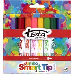 TEXTA JUMBO SMARTTIP MARKERS Assorted Pk10