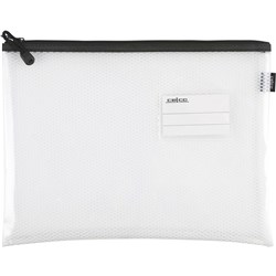 CELCO MESH PENCIL CASE A4 CLEAR