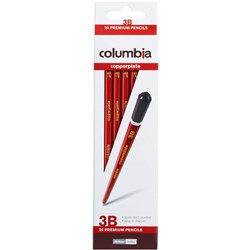 COLUMBIA  COPPERPLATE PENCIL Hexagon, 3B Box 20