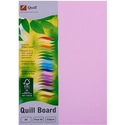 Quill Board 210GSM A4 Musk Pack 50