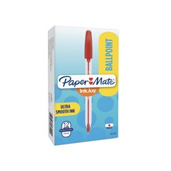 PEN PAPERMATE INKJOY 50/100 BALLPOINT MEDIUM RED BX50