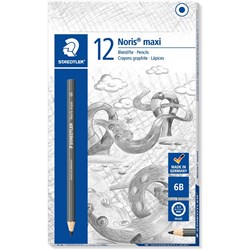 NORIS CLUB MAXI LEARNER PENCIL GRAPHITE 6B PACK OF 12