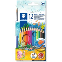 STAEDTLER AQUARELL PENCILS NORIS CLUB ASSORTED COLOURS PK12