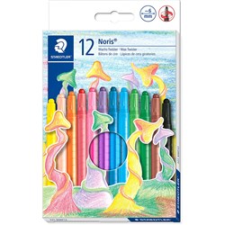 STAEDTLER NORIS CLUB CRAYONS WAX TWISTER ASSORTED 12