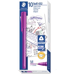 STAEDTLER STICK BALLPEN MEDIUM PURPLE 43235M-6 Minimum buy quantity 10