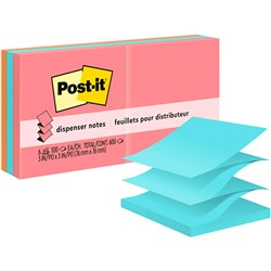 POST-IT R330-6SSAN NOTE POP-UP Super Sticky 76x76mm Neon PK6 MARRAKESH