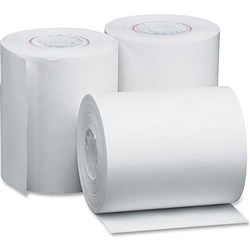 MARBIG CALC REGISTER ROLLS 76x76x11.5mm 1Ply Lint Free PACK OF 4