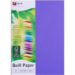 QUILL XL MULTIOFFICE PAPER A4 80gsm Lilac REAM