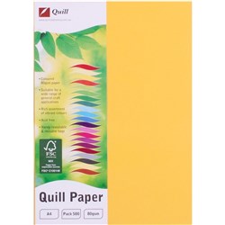 QUILL XL MULTIOFFICE PAPER A4 80gsm Sunshine