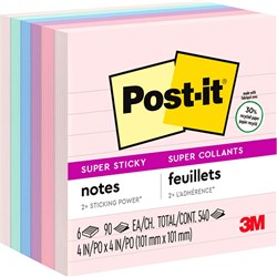 POST-IT SUPER STICKY RECYCLED NOTE 675-6SSNRP 98X98MM