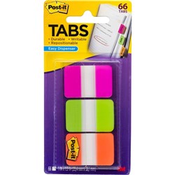 POST-IT DURABLE INDEX TABS 686-PGO PINK GREEN ORANGE