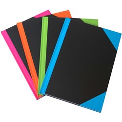 CUMBERLAND BRIGHT NOTEBOOK A5 192 PAGES ASSORTED COLOURS QUALITY PAPER