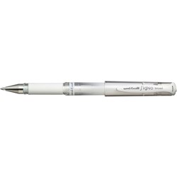 UNIBALL SIGNO BROAD ROLLERBALL WHITE INK UM153 * WHITE * PEN Minimum buy quantity 12