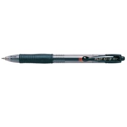 PILOT G2-7 RETRACTABLE FINE GEL BLACK PEN DAL 622509