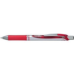 PENTEL ENERGEL RETRACTABLE GEL INK PEN BL77 RED Minimum buy quantity 12