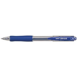 UNIBALL LAKNOCK BALLPOINT PEN RETRACTABLE FINE 0.7MM BLUE Minimum buy quantity 12