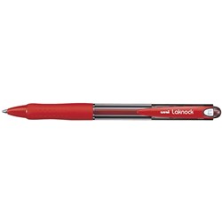 UNIBALL LAKNOCK SN100 RED RETRACTABLE BALLPOINT PEN 1.0MM Minimum buy quantity 12