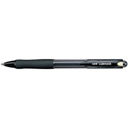 UNIBALL LAKNOCK SN100 BLACK RETRACTABLE BALLPOINT PEN 1.4MM BROAD Minimum buy 12