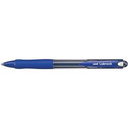 UNIBALL LAKNOCK SN100 BLUE RETRACTABLE BALLPOINT PEN 1.4MM BROAD Minimum buy 12