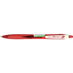 PILOT BEGREEN REXGRIP BRG-10M RED RETRACTABLE BALLPOINT PEN MEDIUM RED Minimum buy 10