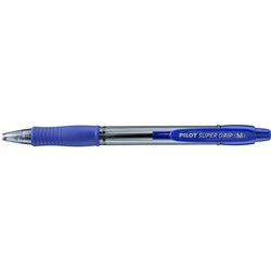 PILOT BPGP-10R RETRACTABLE MEDIUM BLUE SUPERGRIP BALLPOINT PEN DAL 623141