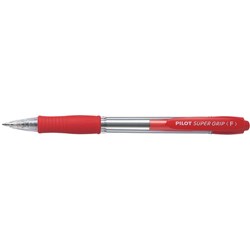 PILOT BPGP-10R RETRACTABLE FINE RED SUPERGRIP BALLPOINT PEN DAL-623132