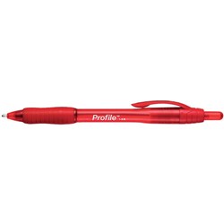 PAPERMATE PROFILE BALLPOINT RETRACTABLE BOLD TIP RED PEN