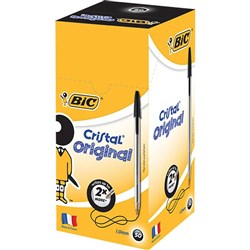 BIC CRISTAL 50s BLACK PENS BX50