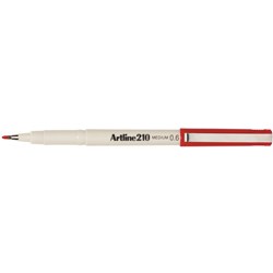 ARTLINE 210 FINELINER PEN RED 0.6MM TIP Available in 12's