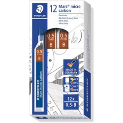 STAEDTLER 25005B LEADS TUBE 12 LEADS 0.5MM B