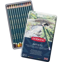 DERWENT ARTIST PENCILS 12's R32081 TIN12