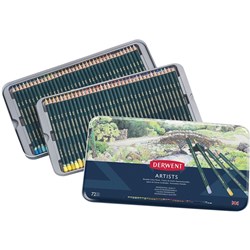 DERWENT COLOURED PENCILS SET 72 ASSORTED
