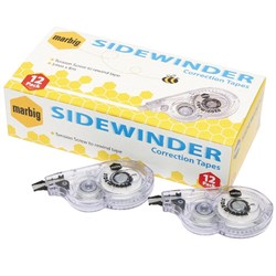 MARBIG CORRECTION TAPES SIDEWINDERS  5mmx8m *** BOX OF 12 *** BX12