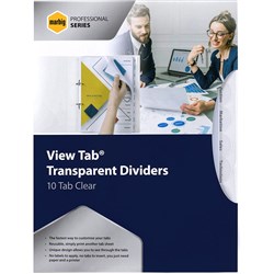 A4 DIVIDERS VIEW TAB 10 TAB PP CLEAR