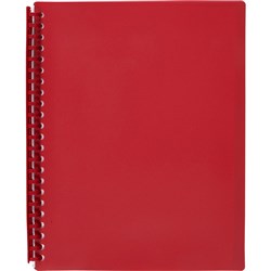 A4 MARBIG REFILLABLE DISPLAY BOOKS RED 31800