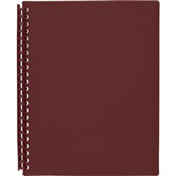 A4 MARBIG REFILLABLE DISPLAY BOOKS MAROON
