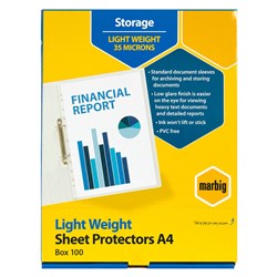 A4 COPYSAFE SHEET PROTECTOR DATS PK100 51274