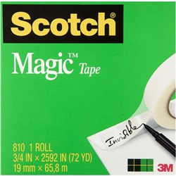 SCOTCH 810 19mmX66 MAGIC TAPE ROLL