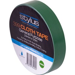 STYLUS 399 CLOTH TAPE Green 24mm x 25m Minimum buy 6 rolls