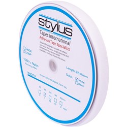 STYLUS 3422 LOOP FASTENER White 25mmx25m Minimum buy quantity 6 rolls