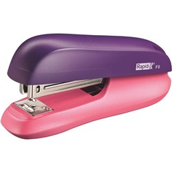 RAPID FUNKY F6 HALF STRIP STAPLER PURPLE / APRICOT