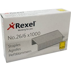 REXEL 56 STAPLES 26/6 BOX OF 1000 R06131