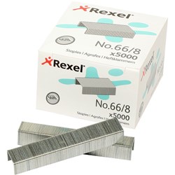 REXEL 66/8 STAPLES 8mm 5000 R06065 B5000