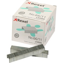 REXEL 66/11 STAPLES 11mm 5000 R06070 B5000