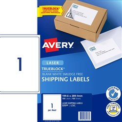 AVERY LASER LABEL L7167 BX100 1 PER PAGE