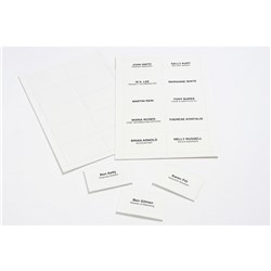 CONVENTION CARD HOLDER BADGE INSERTS REFILL PACK 250