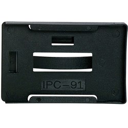 RIGID ID MULTI CARD HOLDER LANDSCAPE OR PORTRAIT BLACK ID SECURITY PK10