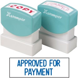 XSTAMPER 1025 APPROVED FOR PAYMENT