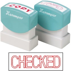 XSTAMP CX-B CHECKED RED 1038
