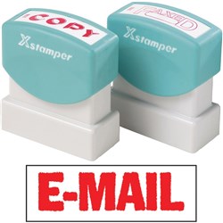 XSTAMP EMAIL RED 1651